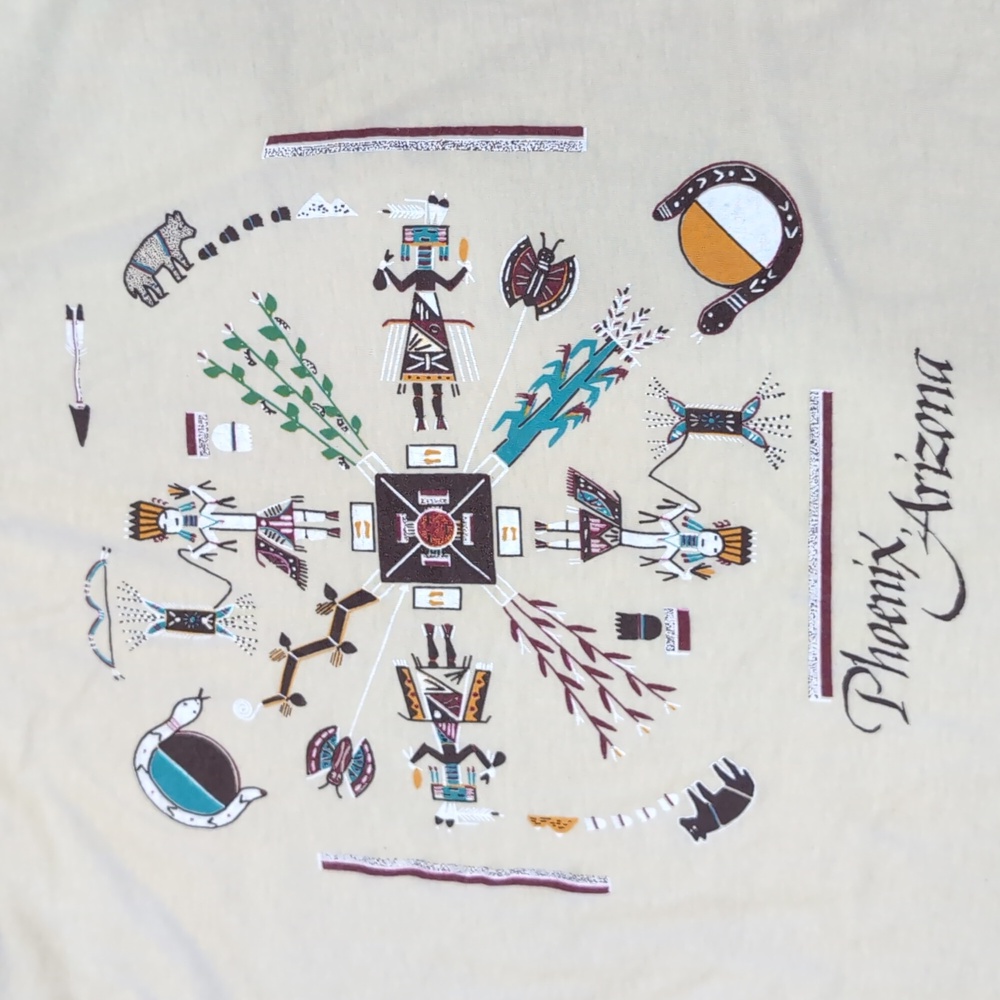 Vintage Ched by Anvil Phoenix AZ Native American T-shirt - Picture 4 of 6
